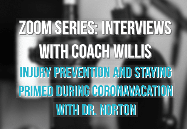 Zoom Call Series: Injury Prevention and Staying Primed